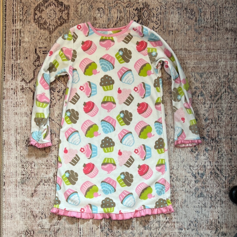 Carter's Cupcake Print Nightgown - Pink, Green, Blue, Brown